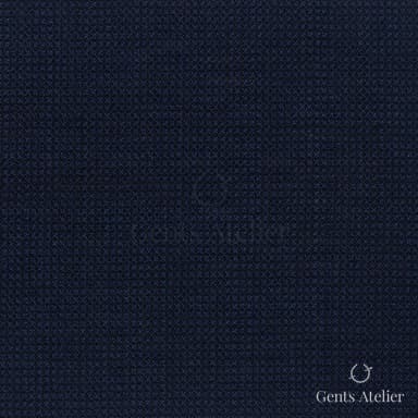 Костюмная ткань Marzoni 628 - 715 / 1200 — Тёмно-синий, узор, 92% шерсть, 8% кашемир