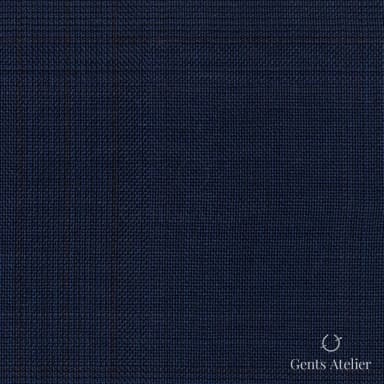 Костюмная ткань Marzoni 725 - 453 / 1400 — Тёмно-синий / Бордовый, однотонная, 100% шерсть