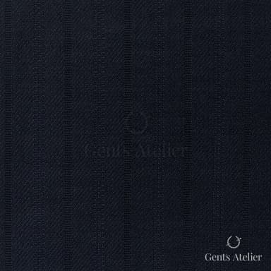 Костюмная ткань Marzoni 725 - 475 / 1300 — Тёмно-синий / Синий, полоса, 100% шерсть