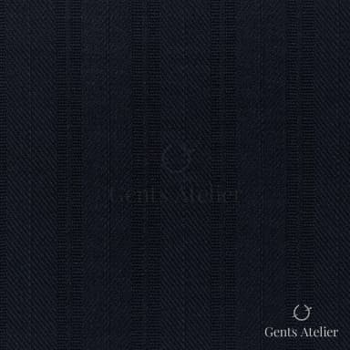Костюмная ткань Marzoni 725 - 481 / 1400 — Тёмно-синий, полоса, 100% шерсть