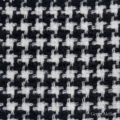 Костюмная ткань Marzoni 651 - 593 / 1500 — Чёрный / Белый, гусиная лапка, 95% шерсть, 5% Cashmere