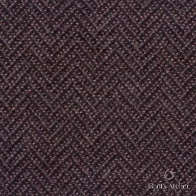 Костюмная ткань Marzoni 651 - 621 / 1500 — Бордовый, ёлочка, 90% шерсть, 10% Cashmere