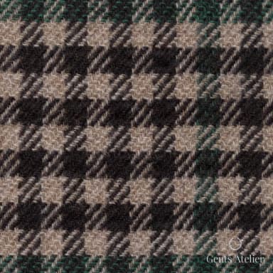 Костюмная ткань Marzoni 651 - 663 / 1200 — Коричневый / Зелёный, гусиная лапка, 90% шерсть, 10% Cashmere