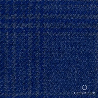Костюмная ткань Marzoni 651 - 685 / 1500 — Синий / Синий, гусиная лапка, 90% шерсть, 10% Cashmere