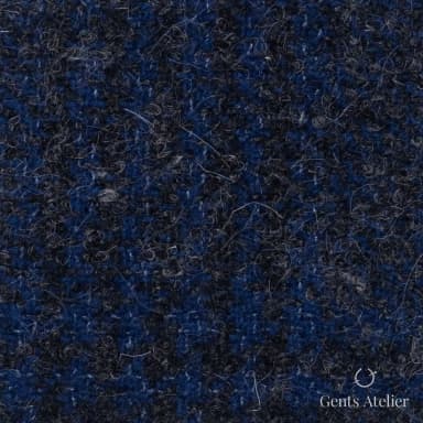 Костюмная ткань Marzoni 665 - 101 / 1500 — Синий / Угольный, твид, 61% шерсть / 16% Mohair / 14% Silk / 9% Cashmere