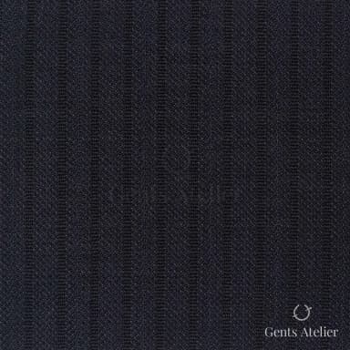 Костюмная ткань Marzoni 601 - 168 / 1100 — Тёмно-синий, в полоску, 80% шерсть, 20% Silk