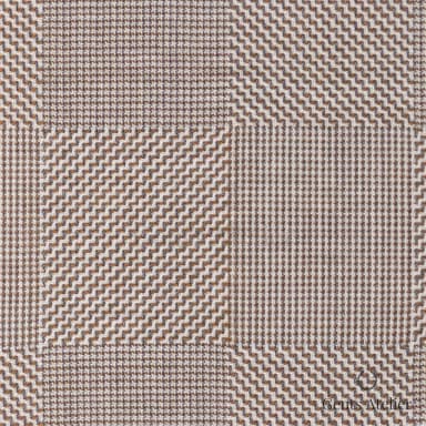 Костюмная ткань Marzoni 609 - 407 / 1000 — Бежевый, в клетку, 100% шерсть