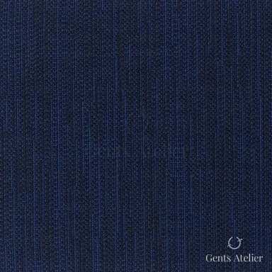 Костюмная ткань Marzoni 609 - 410 / 1000 — Тёмно-синий, в полоску, 100% шерсть