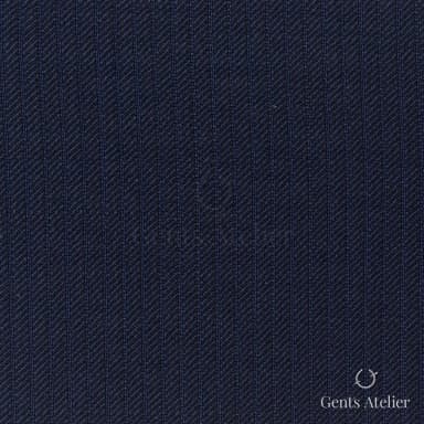 Костюмная ткань Marzoni 609 - 658 / 900 — Тёмно-синий, в полоску, 100% шерсть