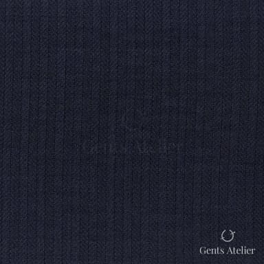 Костюмная ткань Marzoni 609 - 770 / 1000 — Тёмно-синий, ёлочка, 100% шерсть