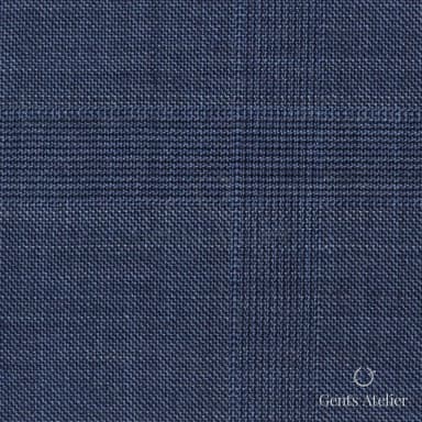 Костюмная ткань Marzoni 609 - 869 / 1000 — Синий, виндоупейн, 100% шерсть