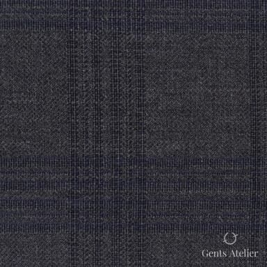 Костюмная ткань Marzoni 609 - 879 / 1000 — Тёмно-серый / Синий, меланж, 100% шерсть