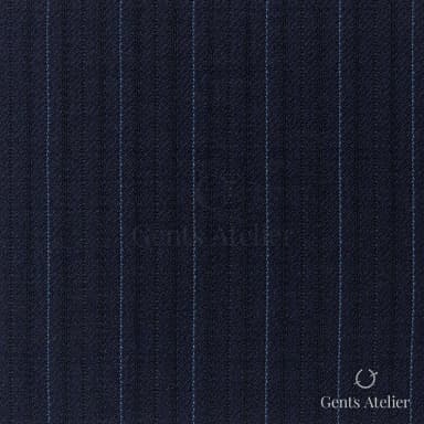 Костюмная ткань Marzoni 621 - 104 / 900 — Синий / Голубой, в полоску, 100% шерсть
