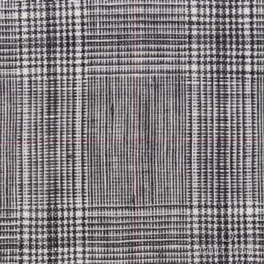 Костюмная ткань Marzoni 605 - 766 / 800 — Серый / Кремово-белый, в клетку, 100% Linen