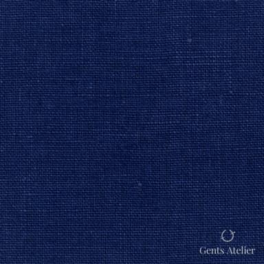 Костюмная ткань Marzoni 613 - 049 / 700 — Синий, однотонная, 100% Linen