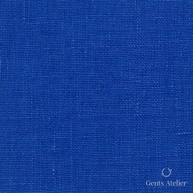 Костюмная ткань Marzoni 613 - 054 / 700 — Синий, однотонная, 100% Linen
