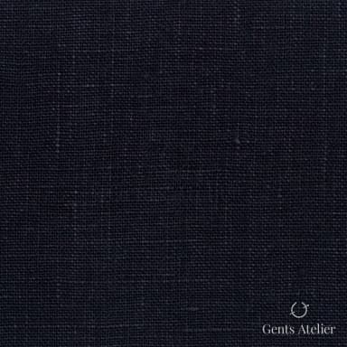 Костюмная ткань Marzoni 613 - 055 / 700 — Тёмно-синий, однотонная, 100% Linen