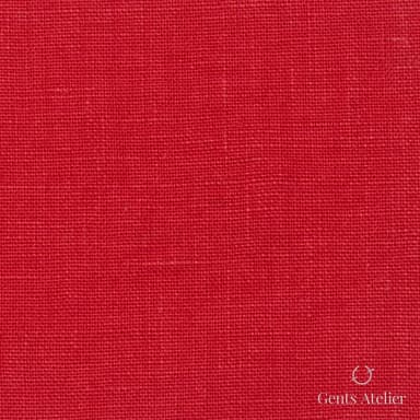 Костюмная ткань Marzoni 613 - 056 / 700 — Красный, однотонная, 100% Linen
