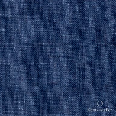 Костюмная ткань Marzoni 613 - 511 / 700 — Синий, однотонная, 100% Linen