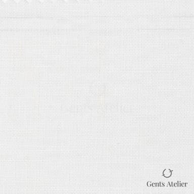 Костюмная ткань Marzoni 613 - 524 / 900 — Молочно-белый, однотонная, 100% Linen
