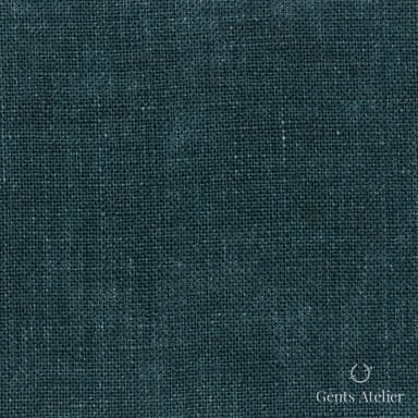 Костюмная ткань Marzoni 613 - 527 / 900 — Тёмно-зелёный, однотонная, 100% Linen