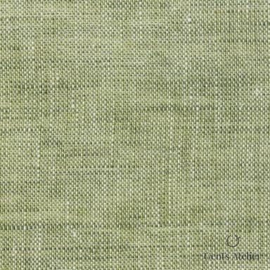 Костюмная ткань Marzoni 613 - 528 / 900 — Тёмно-зелёный, меланж, 100% Linen