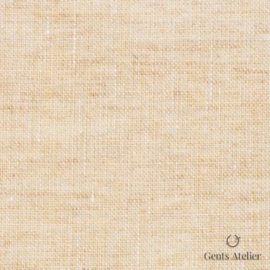 Костюмная ткань Marzoni 613 - 529 / 900 — Бежевый, однотонная, 100% Linen