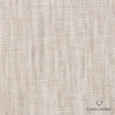 Костюмная ткань Marzoni 613 - 532 / 900 — Бежевый, однотонная, 100% Linen