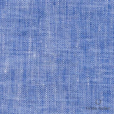 Костюмная ткань Marzoni 613 - 538 / 900 — Синий, однотонная, 100% Linen
