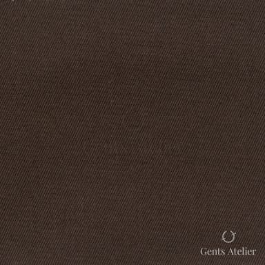 Костюмная ткань Marzoni 614 - 512 / 600 — Коричневый, однотонная, 97% Supima Cotton, 3% Lycra