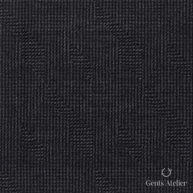 Костюмная ткань Marzoni 609 - 472 / 900 — Угольно-серый, в клетку, 100% шерсть