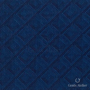 Костюмная ткань Marzoni 609 - 596 / 900 — Синий, жаккард, 100% шерсть
