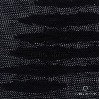 Костюмная ткань Marzoni 612 - 050 / 1400 — Чёрный, в полоску, 89% шерсть / 11% Polyester