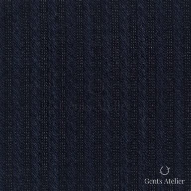 Костюмная ткань Marzoni 628 - 722 / 1500 — Тёмно-синий, в полоску, 100% шерсть