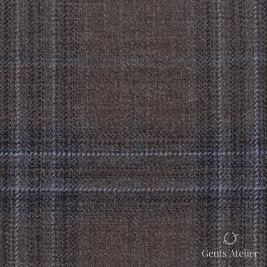 Костюмная ткань Marzoni 600 - 574 / 1000 — Коричневый / Тёмно-коричневый, виндоупейн, 100% шерсть