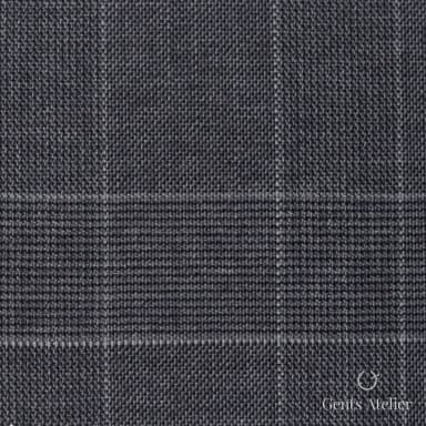 Костюмная ткань Marzoni 600 - 658 / 900 — Графит / Серый, виндоупейн, 100% шерсть