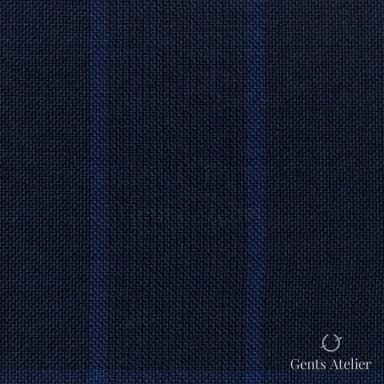 Костюмная ткань Marzoni 621 - 057 / 900 — Тёмно-синий, однотонная, 100% шерсть