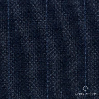 Костюмная ткань Marzoni 621 - 134 / 900 — Синий, в полоску, 100% шерсть