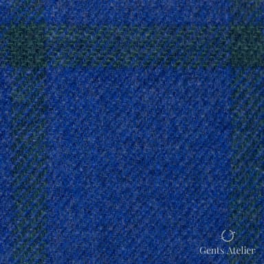 Костюмная ткань Marzoni 651 - 667 / 1200 — Синий / Зелёный, меланж, 90% шерсть, 10% Cashmere