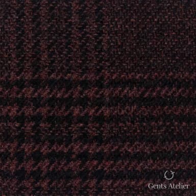 Костюмная ткань Marzoni 651 - 684 / 1500 — Красный / Чёрный, меланж, 90% шерсть, 10% Cashmere
