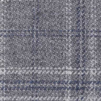 Костюмная ткань Marzoni 651 - 687 / 1500 — Серый / Белый, виндоупейн, 90% шерсть, 10% Cashmere