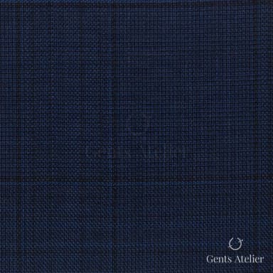 Костюмная ткань Marzoni 725 - 459 / 1300 — Тёмно-синий / Синий, меланж, 100% шерсть