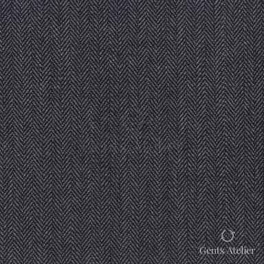 Костюмная ткань Marzoni 725 - 465 / 1400 — Серый, ёлочка, 100% шерсть