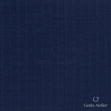 Костюмная ткань Marzoni 725 - 467 / 1400 — Синий, в полоску, 100% шерсть