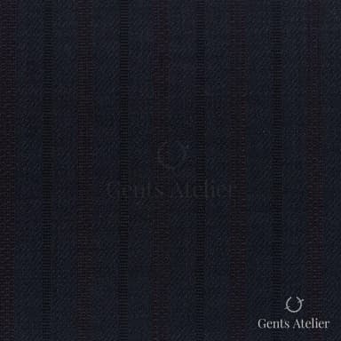 Костюмная ткань Marzoni 725 - 476 / 1300 — Тёмно-синий / Бордовый, в полоску, 100% шерсть