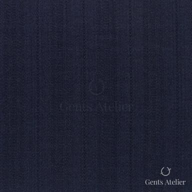 Костюмная ткань Marzoni 725 - 506 / 1500 — Тёмно-синий, в полоску, 100% шерсть