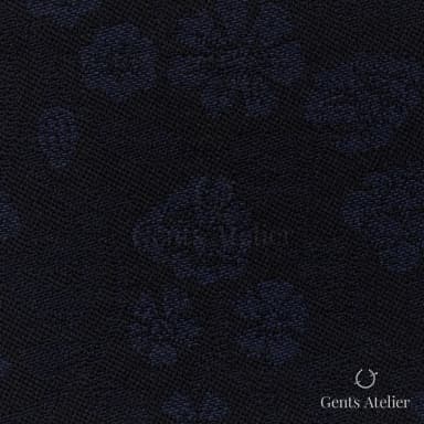 Костюмная ткань Marzoni 607 - 790 / 1000 — Тёмно-синий / Синий, узор, 100% шерсть