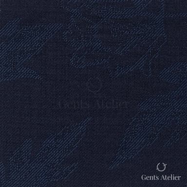 Костюмная ткань Marzoni 609 - 382 / 1200 — Синий, узор, 100% шерсть