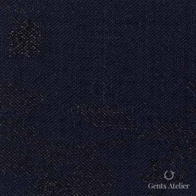 Костюмная ткань Marzoni 609 - 388 / 1500 — Тёмно-синий, узор, 89% шерсть, 6% полиэстер, 5% полиамид