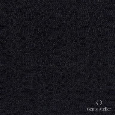 Костюмная ткань Marzoni 611 - 539 / 1400 — Чёрный, узор, 50% шерсть, 50% шёлк